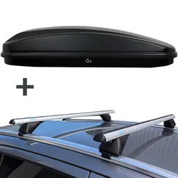 Farad coffre de toit N18 430 litre + PerfectFit barres de toit Audi Q4 e-tron à partir de 2021