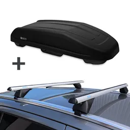 Modula coffre de toit Evo 470 litre + PerfectFit barres de toit BMW iX2 à partir de 2024