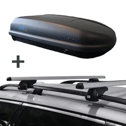 PerfectFit coffre de toit 400 litre + PerfectFit barres de toit Dacia Duster SUV 2010-2013