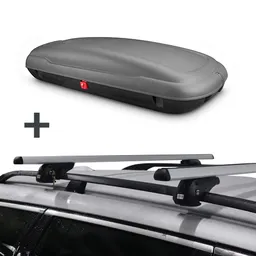 ArtPlast coffre de toit 400 litre + PerfectFit barres de toit Dacia Duster SUV 2010-2013