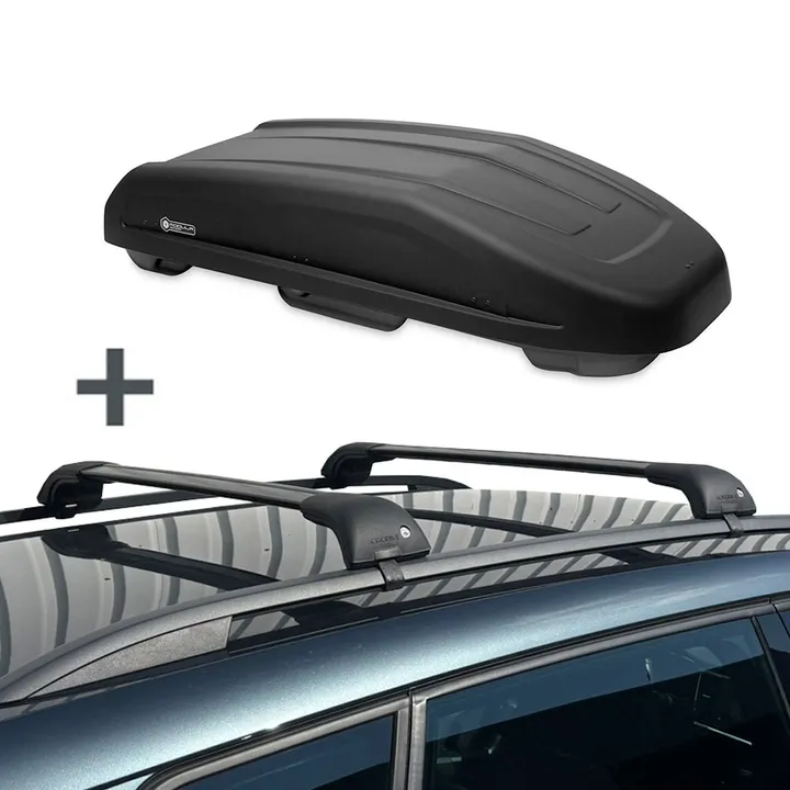 Modula coffre de toit Evo 470 litre + Nordrive barres de toit Dacia Bigster à partir de 2025