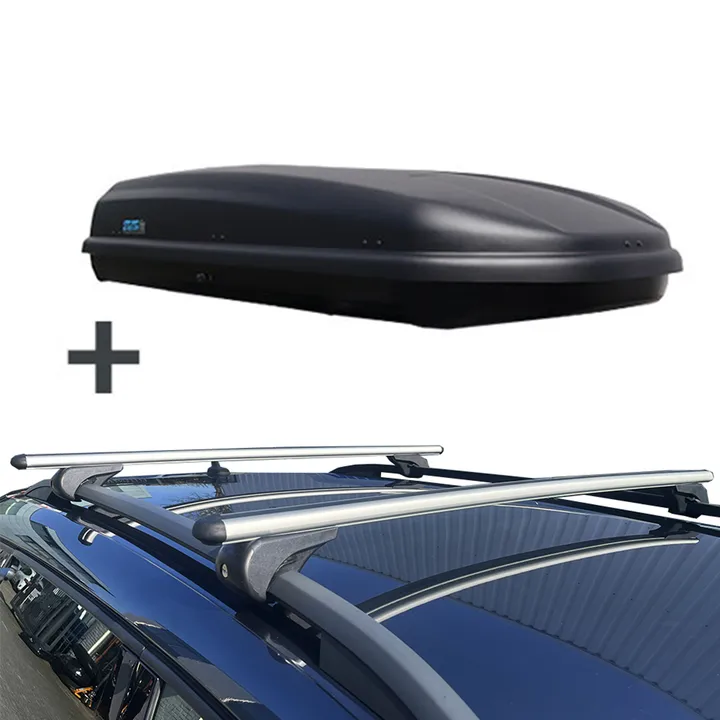 PerfectFit coffre de toit 500 litre + Nordrive barres de toit Renault Express à partir de 06/2021