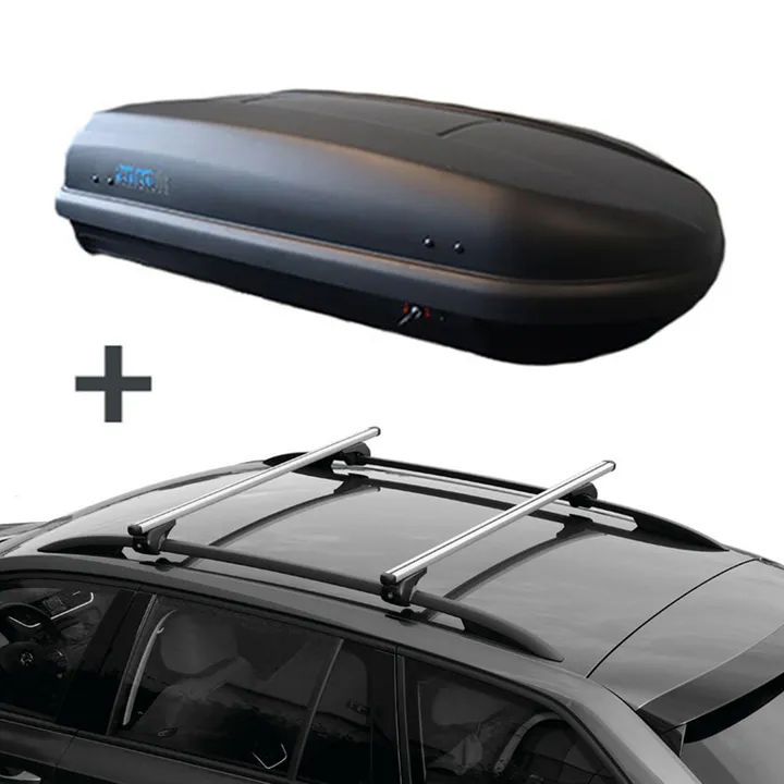 PerfectFit coffre de toit 400 litre + Nordrive barres de toit Ford Explorer 06/2020 - 11/2023