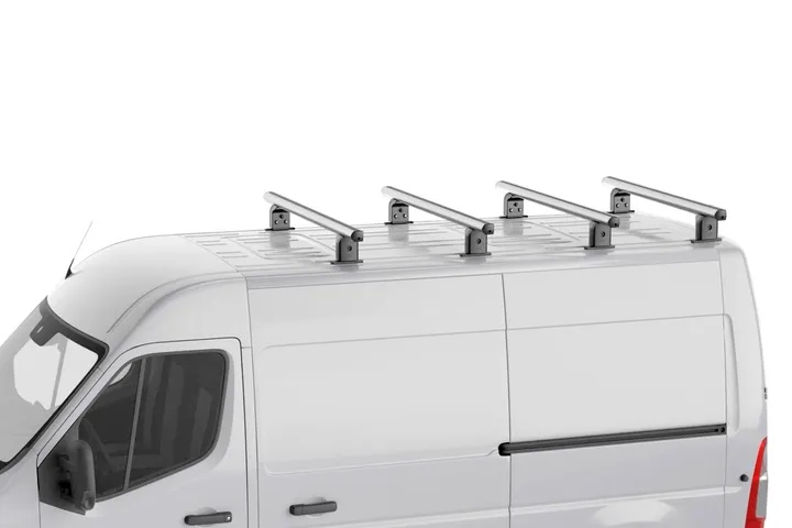 Barres de toit Renault Trafic II (X82) - L1,L2 - H2 2001 - 2014 jeu de 4 en alunimiun