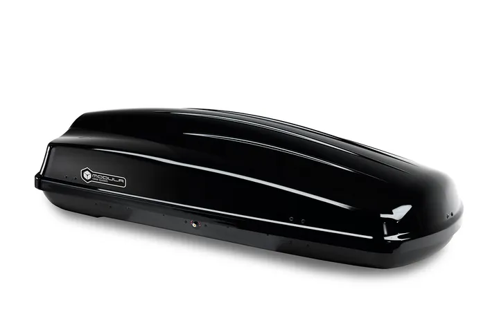 Modula coffre de toit 430 litre Modula Ciao noir brillant