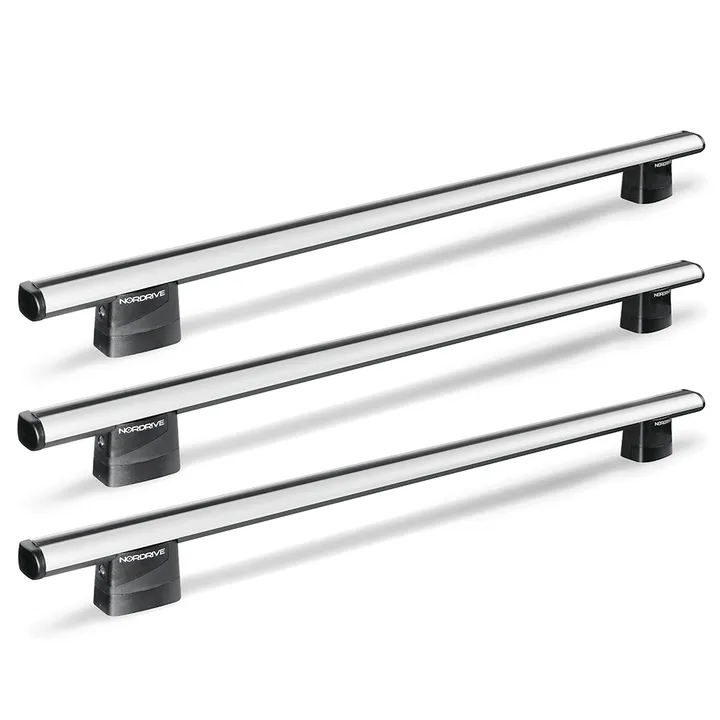Nordrive Barres de toit Volkswagen Caddy 03/2004 - 08/2015 jeu de 3 en alunimiun